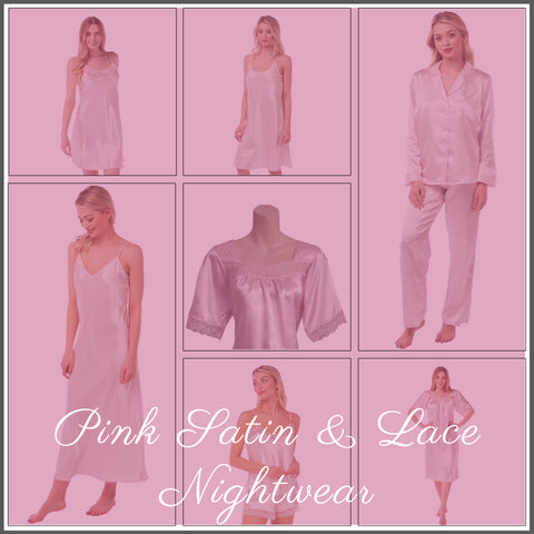 Pink Satin Nightwear Collection