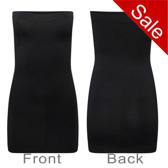 Control Dress Under Bra Waist Cincher Seamless Shapewear Black