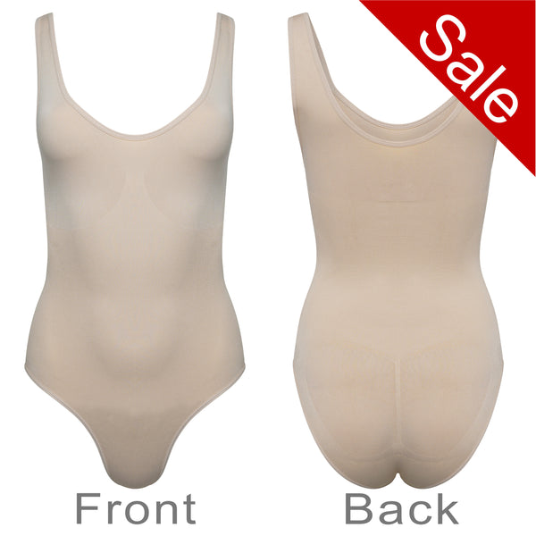 Sale Control Leotard Waist Cincher Body Shaper Seamless Shapewear Nude