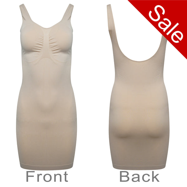 Sale Breast Control Dress Body Seamless Waist Cincher Shapewear Nude