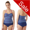 Sale Navy Blue Tankini Set Swimwear Full Brief PLUS SIZE