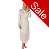 Sale Long Full Length Plain Ivory Gold Sexy Satin Wrap Bathrobe