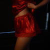 Red Sexy Satin Lace French Knickers Shorts Negligee Lingerie PLUS SIZE