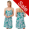 Sale Forest Leaf Spray Sexy Satin Chemise Nightie