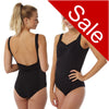 Sale Plain Black Swimming Costume Bathing Swimsuit PLUS SIZE