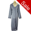 Sale Plain Silver Grey Sexy Mat Satin Pyjamas PJs Jammies Pajamas Set Lingerie PLUS SIZE