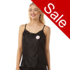 Sale Black Polyester Lace Cami Camisole Vest Top with Adjustable Straps