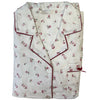 Pink Cornflower Floral Print Flannelette Wincey PJs Pyjama Set 100% Cotton PLUS SIZE