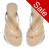 Sale Gold Metallic Toe Posts Flip Flops Beach Sandals