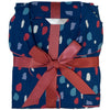 Blue Confetti Spot Flannelette Wincey PJs Pyjama Set 100% Cotton