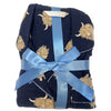 Buy ladies navy blue highland cow 100% brushed cotton winceyette flannelette pyjama pjs set in UK sizes 12-14, 16-18, 20-22. Same day dispatch, fast UK delivery!