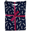Navy Dashund Sausage Dog Jersey PJs Pyjama Pajamas Set