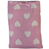 Pink Heart Print Flannelette Wincey PJs Pyjama Set 100% Cotton PLUS SIZE