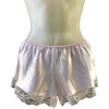 plain pink satin and lace French knickers shorts in UK plus size 8, 12, 14, 16, 18, 20