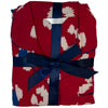 Red Print Flannelette Wincey PJs Pyjama Set 100% Cotton
