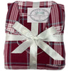 Red Check Tartan Flannelette Wincey PJs Pyjama Set 100% Cotton