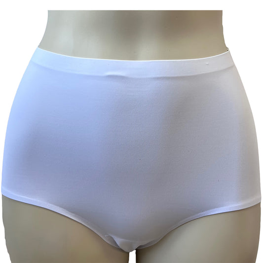 Seamless White Brief Knickers NO VPL Seamfree