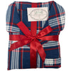 Buy ladies navy blue check tartan plaid 100% brushed cotton winceyette flannelette pyjama pjs set in UK sizes 12-14, 16-18, 20-22. Same day dispatch, fast UK delivery!