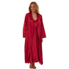 Matching Long Full Length Red Sexy Satin Nightdress & Wrap Set Negligee Lingerie PLUS SIZE